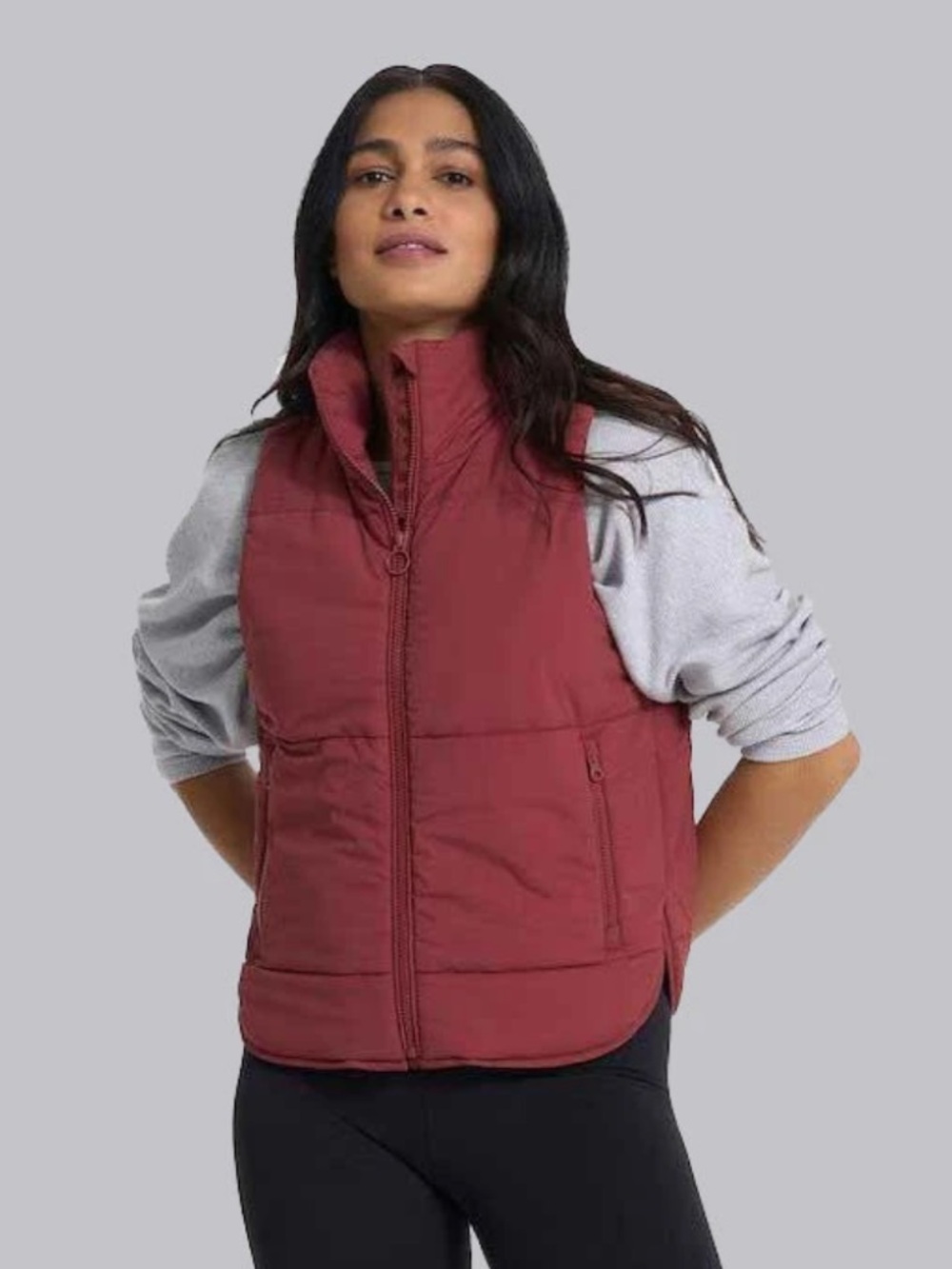 Vuori Women's Canyon Insulated Vest in Brick Red